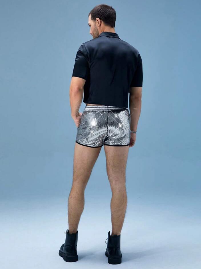 Bonga Boys Luxurious Sexy Men's Shorts With Sequin Design